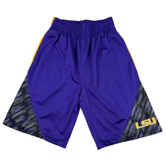 Vintage Colosseum LSU Tigers Basketball Gym Running Shorts Men S - Picture 1 of 16
